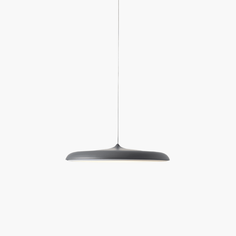 Scandinavian-style LED pendant lamp with adjustable cable, featuring a sleek aluminum design, perfect for illuminating kitchen and dining areas. 15