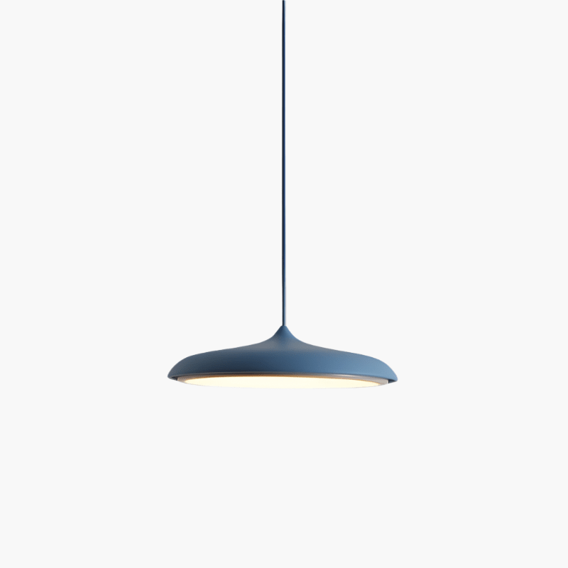 Scandinavian-style LED pendant lamp with adjustable cable, featuring a sleek aluminum design, perfect for illuminating kitchen and dining areas. 10