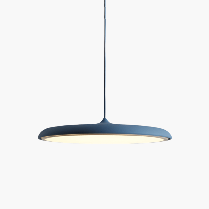 Scandinavian-style LED pendant lamp with adjustable cable, featuring a sleek aluminum design, perfect for illuminating kitchen and dining areas. 9