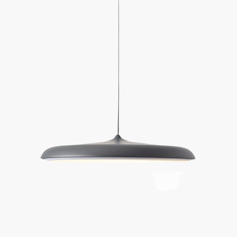 Scandinavian-style LED pendant lamp with adjustable cable, featuring a sleek aluminum design, perfect for illuminating kitchen and dining areas. 14