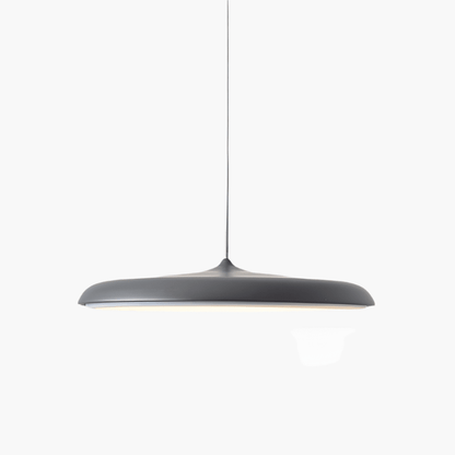 Scandinavian-style LED pendant lamp with adjustable cable, featuring a sleek aluminum design, perfect for illuminating kitchen and dining areas. 14