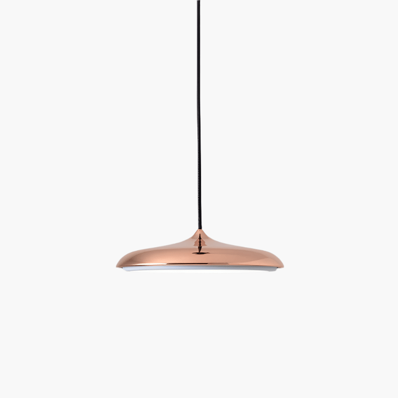 Scandinavian-style LED pendant lamp with adjustable cable, featuring a sleek aluminum design, perfect for illuminating kitchen and dining areas. 11