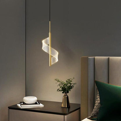 LED pendant lights featuring a modern minimalist design in black and gold, with adjustable height for versatile lighting solutions. 4