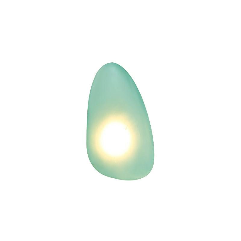 LED wall lamp featuring an adjustable light color, designed with a sleek oval shape in metal and glass, perfect for modern home decor. 17