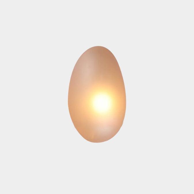 LED wall lamp featuring an adjustable light color, designed with a sleek oval shape in metal and glass, perfect for modern home decor. 21