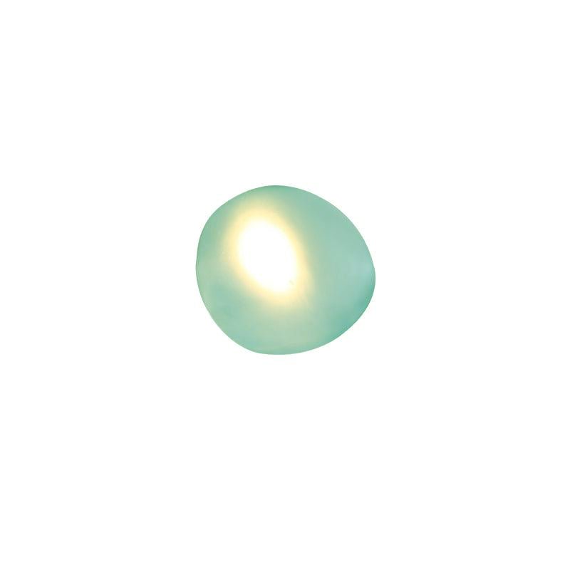 LED wall lamp featuring an adjustable light color, designed with a sleek oval shape in metal and glass, perfect for modern home decor. 22