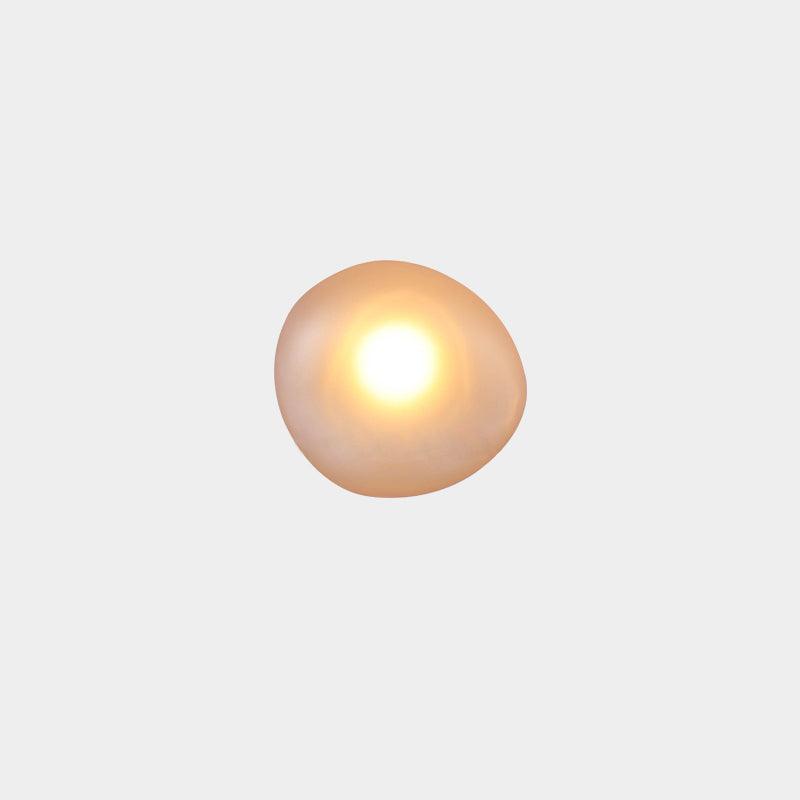 LED wall lamp featuring an adjustable light color, designed with a sleek oval shape in metal and glass, perfect for modern home decor. 20
