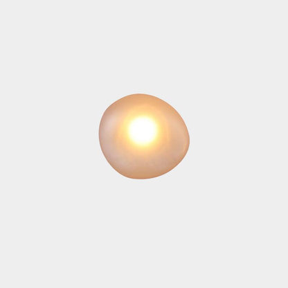 LED wall lamp featuring an adjustable light color, designed with a sleek oval shape in metal and glass, perfect for modern home decor. 20