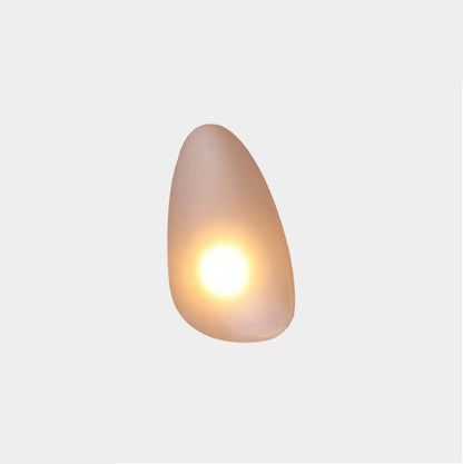 LED wall lamp featuring an adjustable light color, designed with a sleek oval shape in metal and glass, perfect for modern home decor. 23