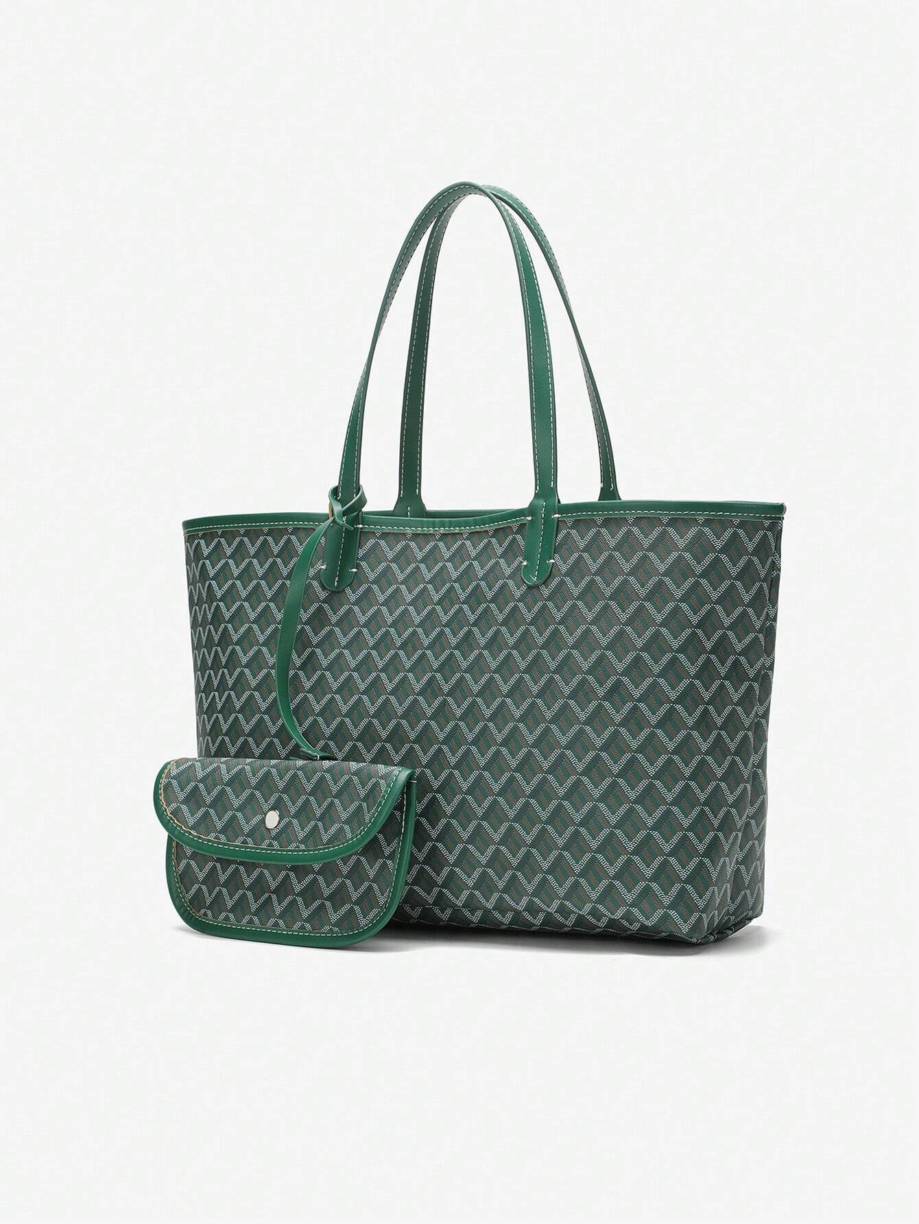 Lightweight PVC shoulder tote bag for women featuring a spacious design, sturdy handles, and a modern minimalist style, perfect for daily use and versatile outfits. 1