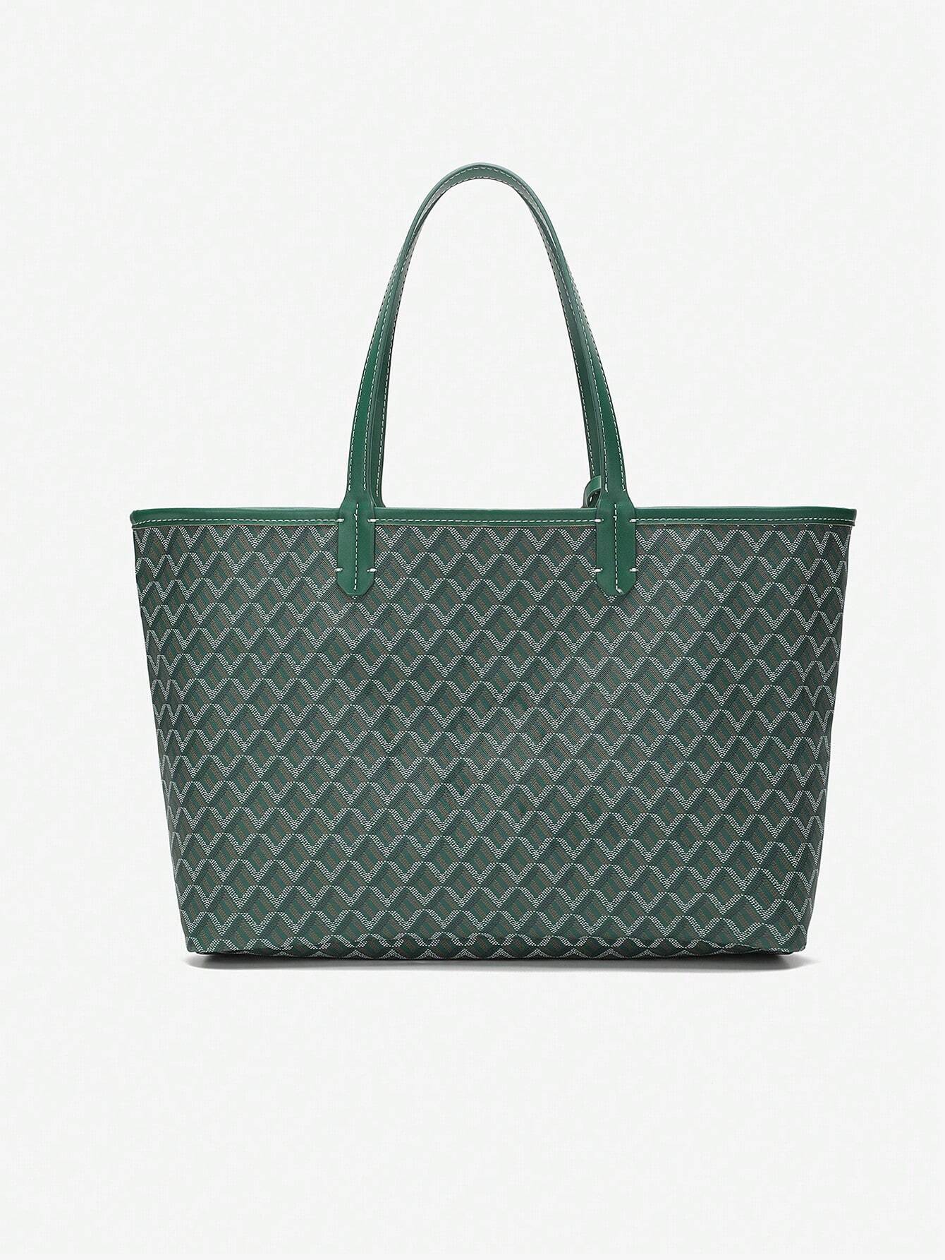 Lightweight PVC shoulder tote bag for women featuring a spacious design, sturdy handles, and a modern minimalist style, perfect for daily use and versatile outfits. 3