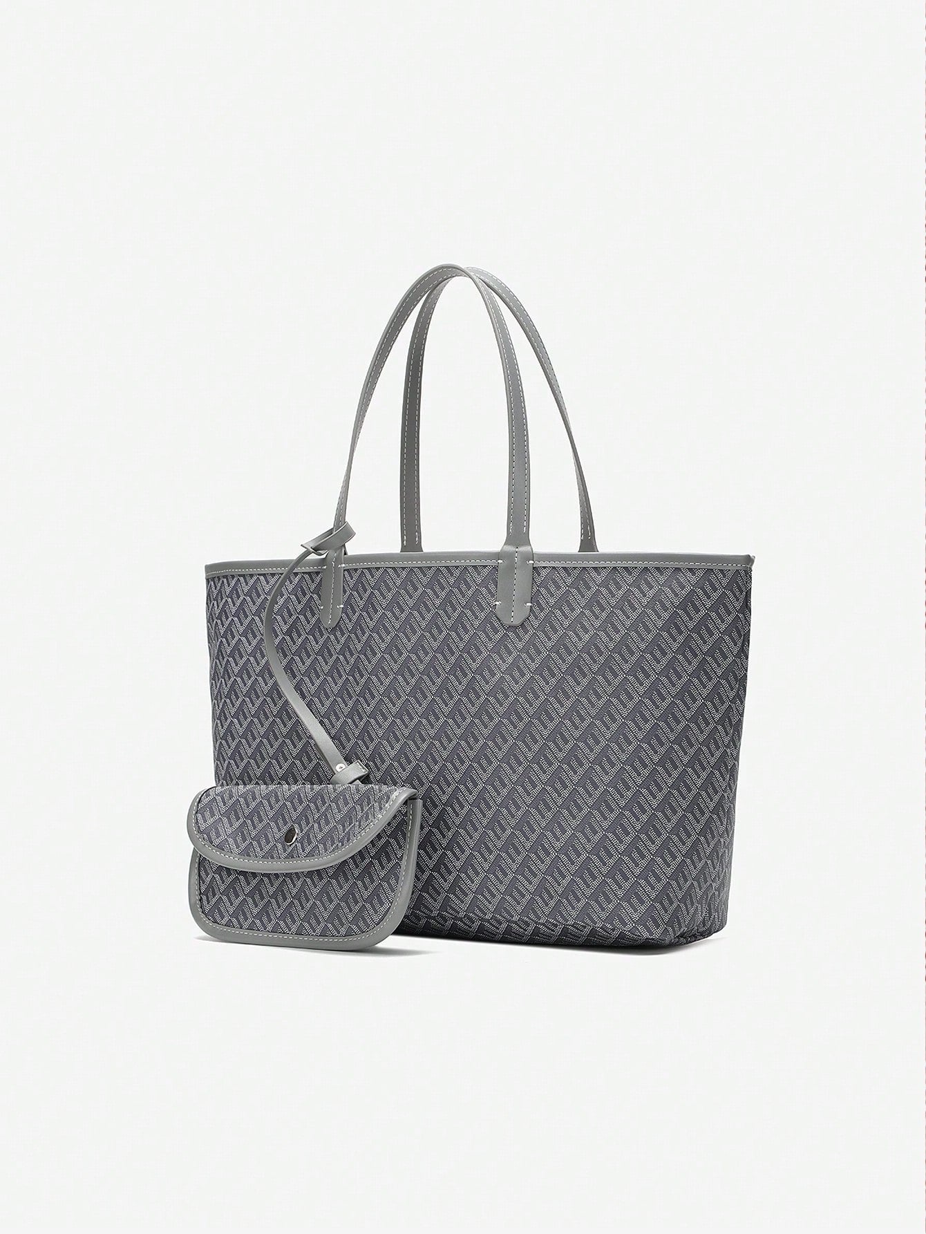Lightweight PVC shoulder tote bag for women featuring a spacious design, sturdy handles, and a modern minimalist style, perfect for daily use and versatile outfits. 10