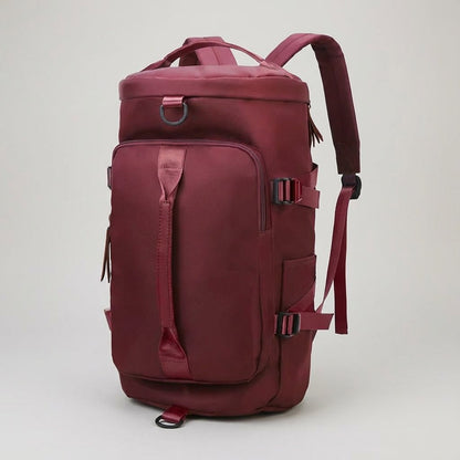 Lightweight travel backpack with waterproof design, ergonomic comfort features, and made from durable Oxford fabric, ideal carry-on for men. 4