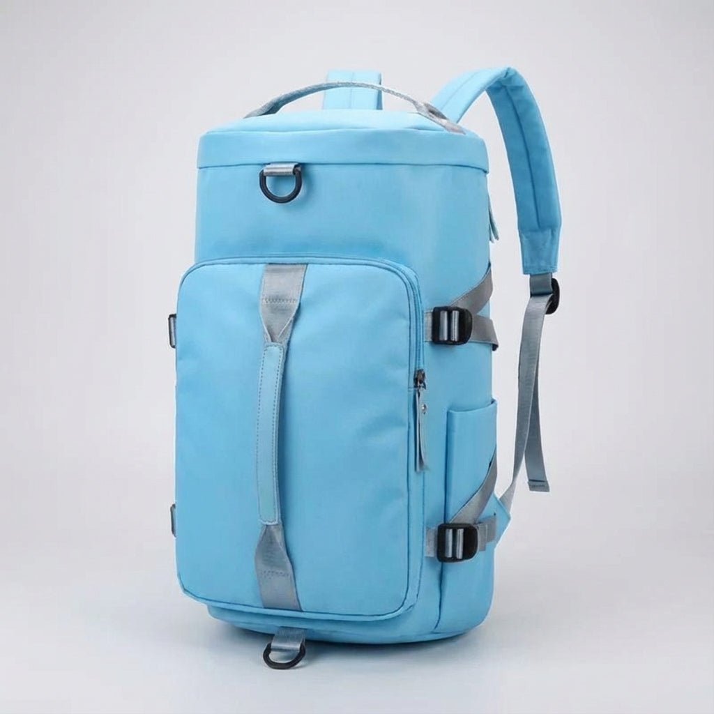 Lightweight travel backpack with waterproof design, ergonomic comfort features, and made from durable Oxford fabric, ideal carry-on for men. 7