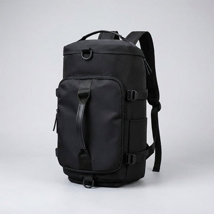 Lightweight travel backpack with waterproof design, ergonomic comfort features, and made from durable Oxford fabric, ideal carry-on for men. 2