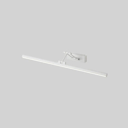 Linear LED wall light featuring an adjustable angle design, crafted with a durable metal body and a sleek acrylic shade, available in black or white finish. 5
