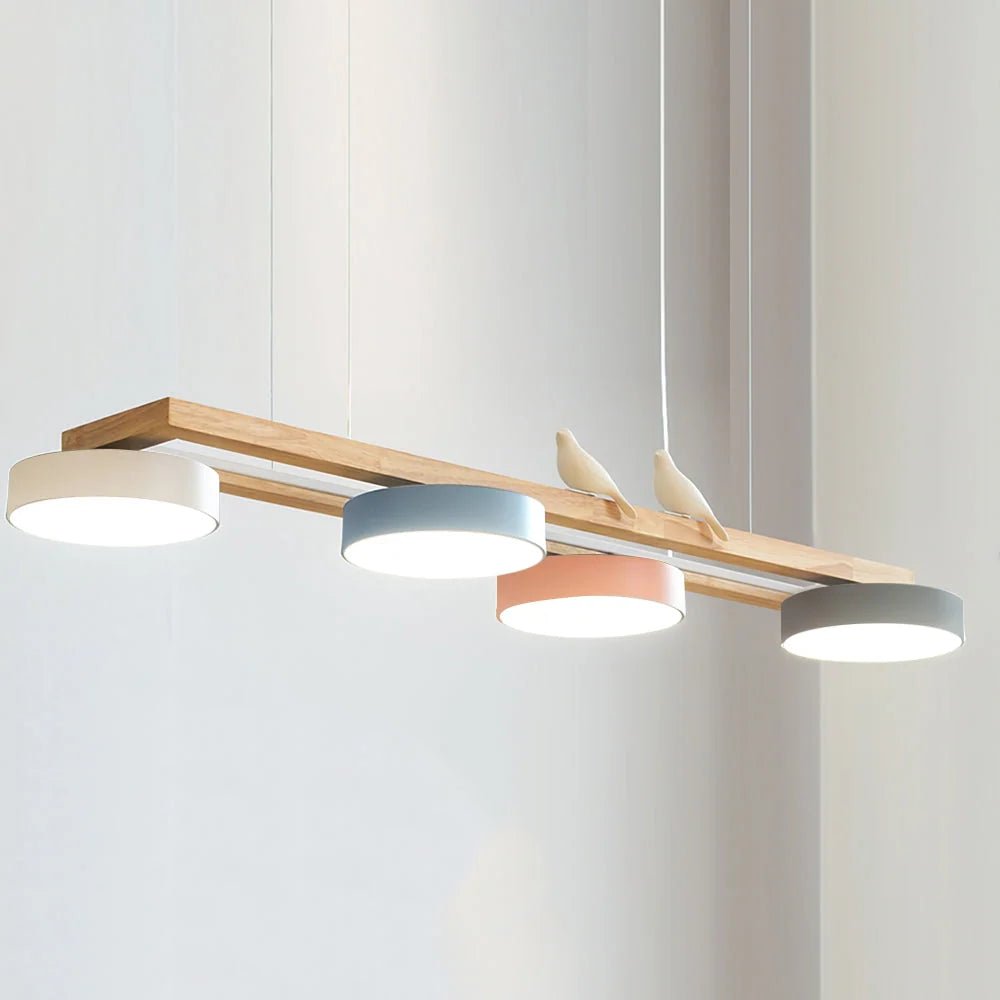 Modern linear pendant light featuring an adjustable cable and dimmable LED, ideal for kitchen islands, available in various finishes. 10