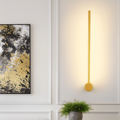 Modern linear wall lamp featuring a sleek iron and acrylic design, adjustable length from 60cm to 120cm, and energy-efficient LED lighting, perfect 9
