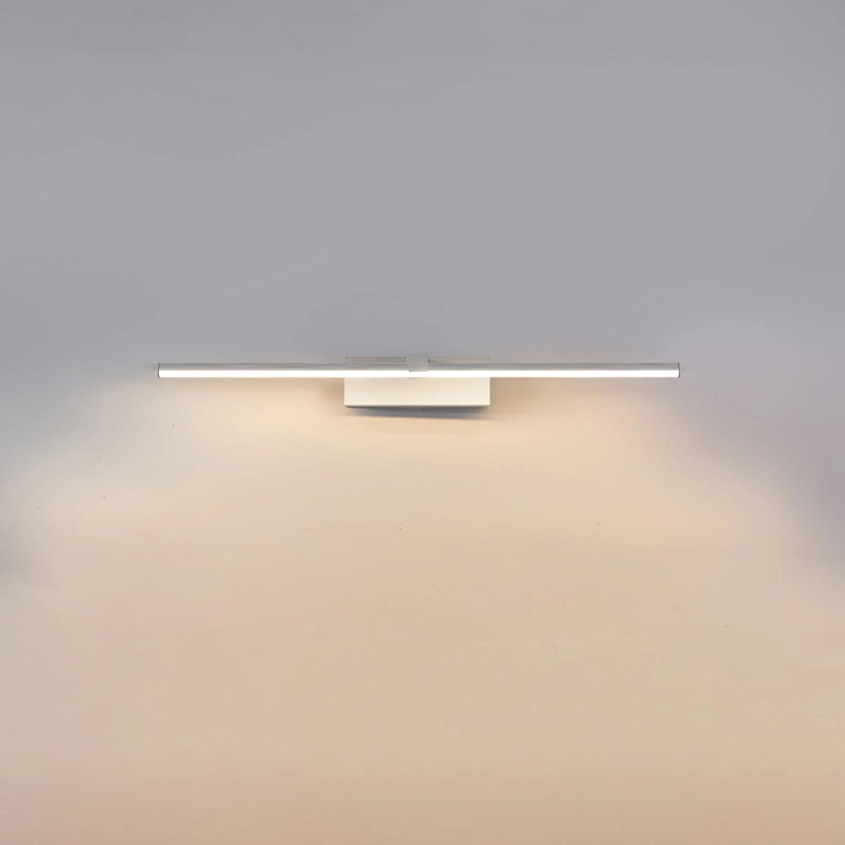 Modern linear wall light with integrated LED in sleek black or white design, perfect for contemporary interiors. 10