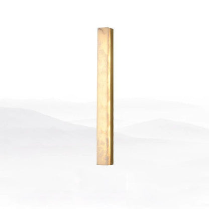 Modern linear wall light featuring integrated LED technology and an elegant alabaster design, suitable for versatile mounting and equipped with dimmable options for customizable ambiance. 12