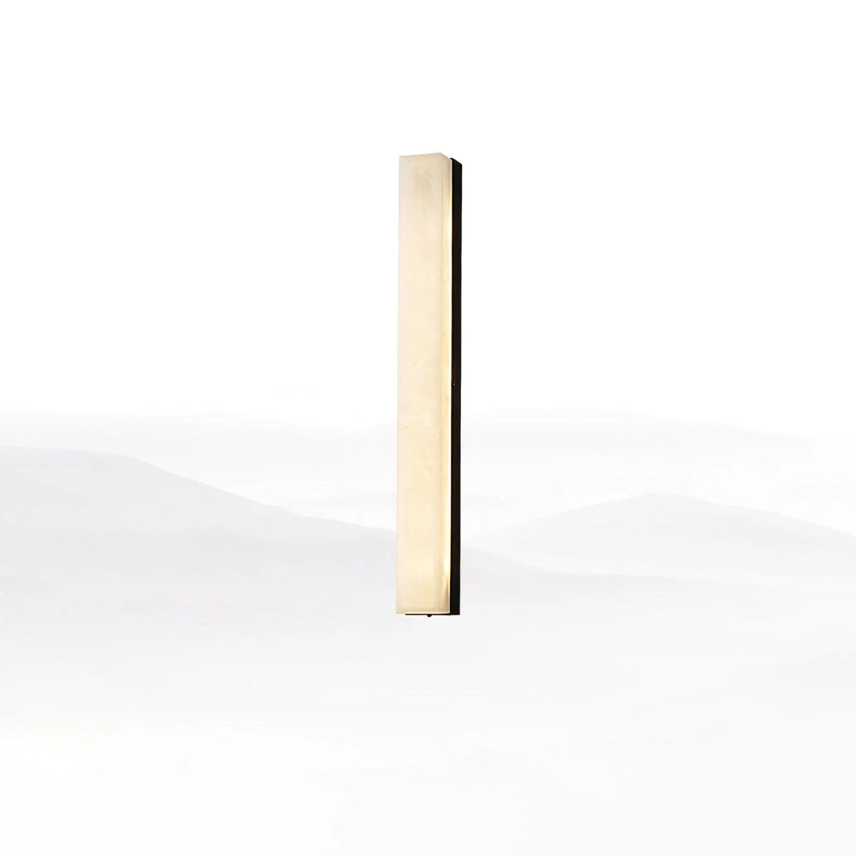Modern linear wall light featuring integrated LED technology and an elegant alabaster design, suitable for versatile mounting and equipped with dimmable options for customizable ambiance. 10