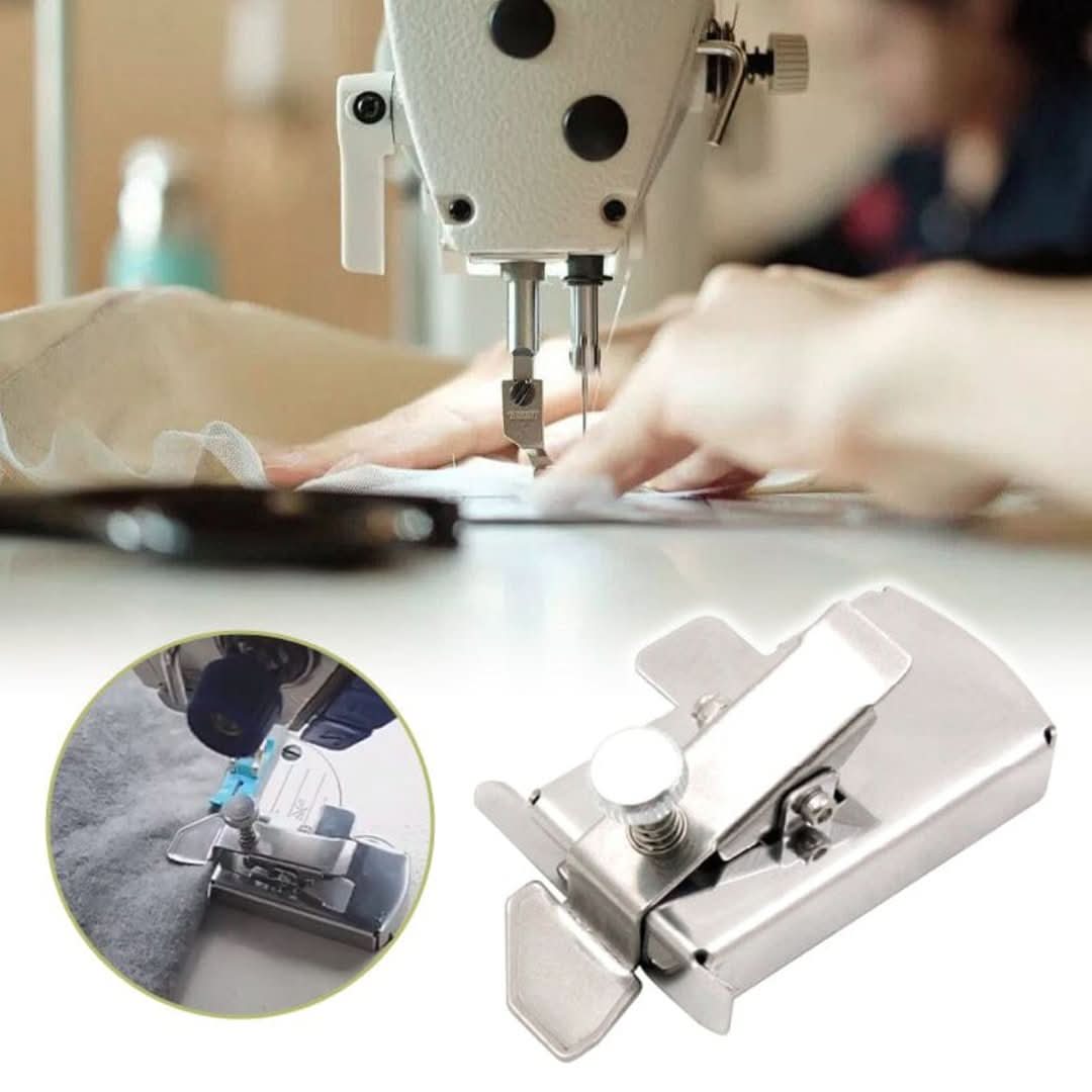 Magnetic Seam Guide for Precise Sewing, made of high-quality stainless steel, featuring universal compatibility for all sewing machines. 0