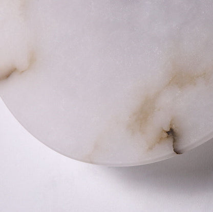 Modern marble wall lamp featuring integrated LED lighting, available in elegant gold or black copper finish, perfect for contemporary interior decor. 5