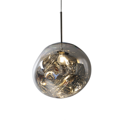 Modern Melt Pendant Lamp featuring an adjustable height design, crafted from sleek acrylic and metal, perfect for enhancing contemporary kitchen decor. 4