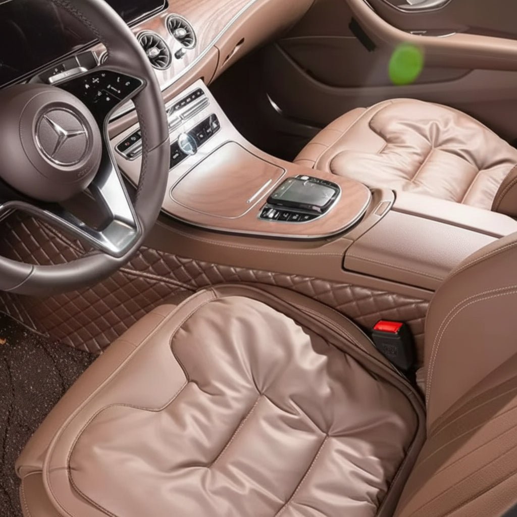 Memory Foam Car Seat Cushion with Lumbar Support – Breathable Cover for Back Support and Comfort 3