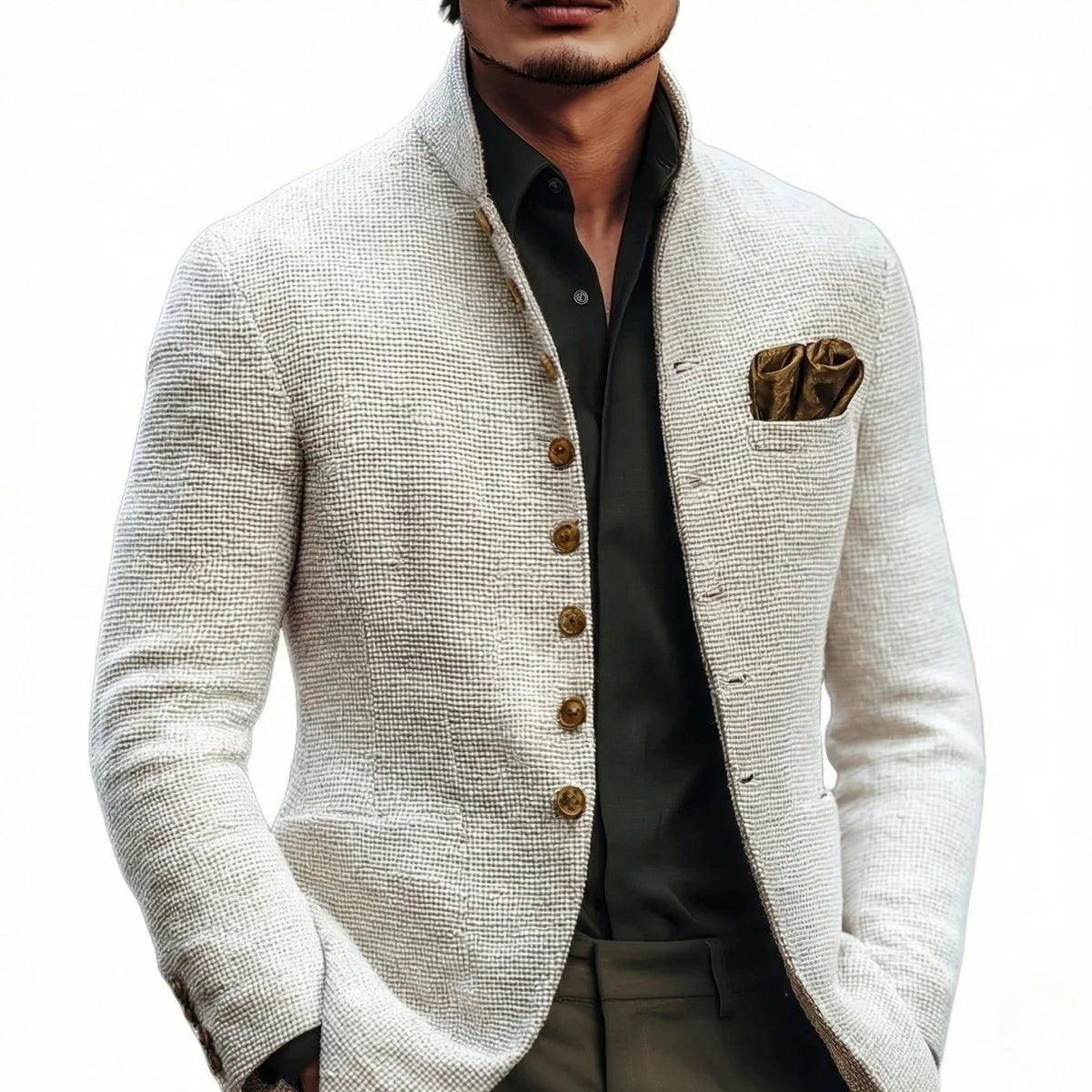 Men's tailored fit cardigan featuring a button placket, made from soft fabric for comfort, available in sizes S to 3XL, perfect for versatile 1