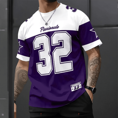Men's Graphic T-Shirt with Breathable Polyester – Casual Sports Fan Tee 2
