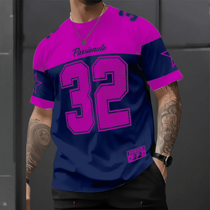 Men's Graphic T-Shirt with Breathable Polyester – Casual Sports Fan Tee 8