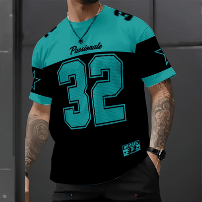 Men's Graphic T-Shirt with Breathable Polyester – Casual Sports Fan Tee 10