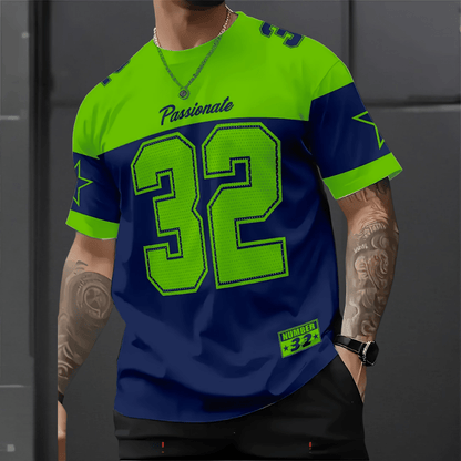 Men's Graphic T-Shirt with Breathable Polyester – Casual Sports Fan Tee 6