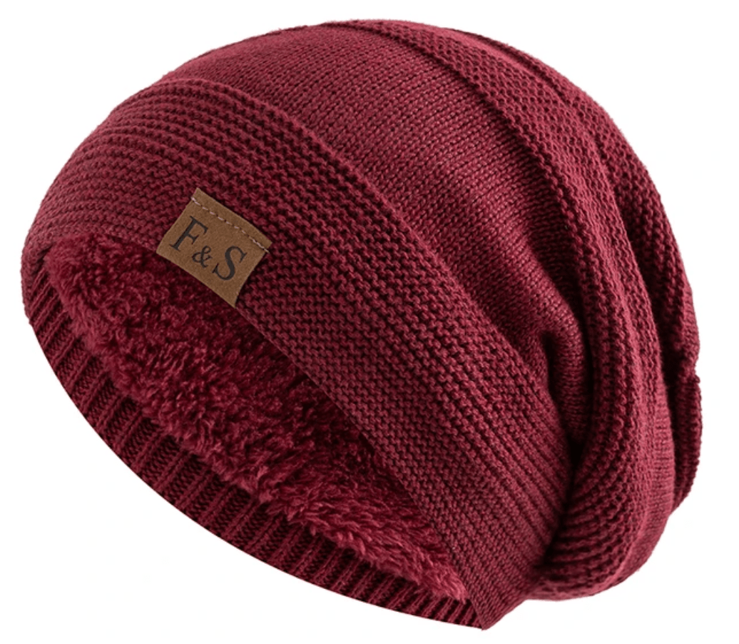 Men's winter hat with fur lining, warm acrylic beanie for cold weather, stylish and cozy design for men. 7