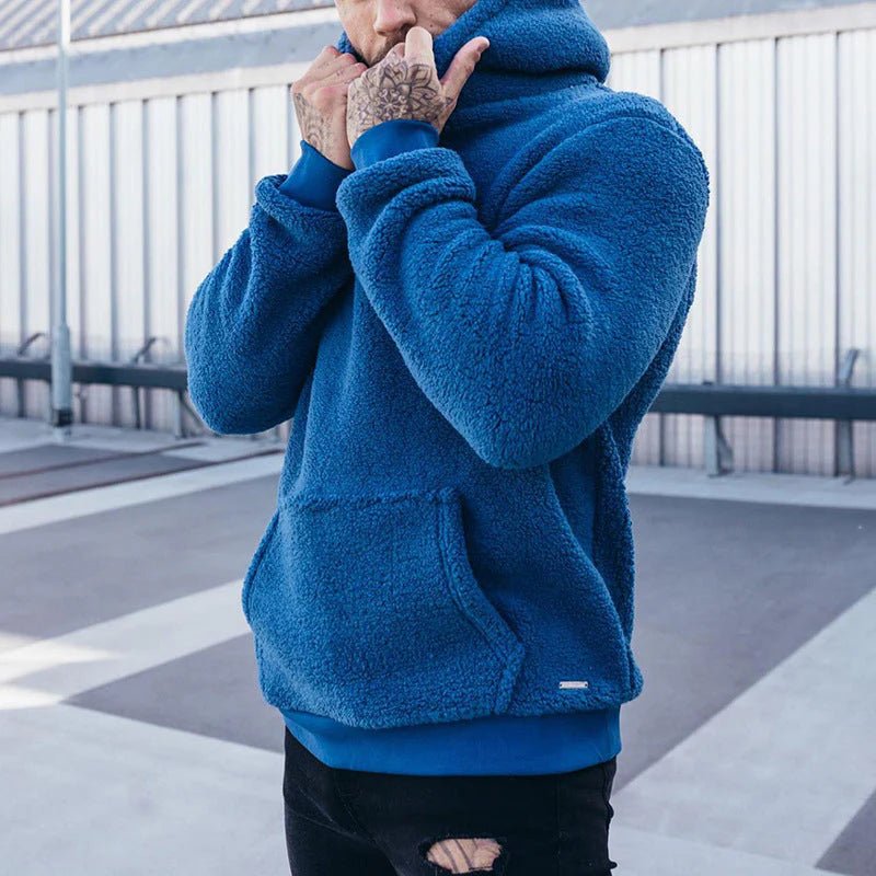 Men's hoodie featuring a relaxed fit and soft plush fabric, perfect for comfortable casual wear. 2