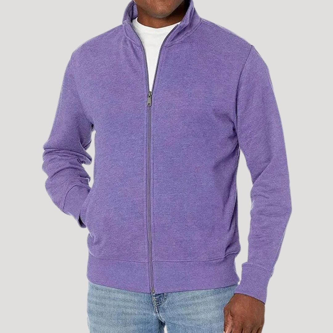 Men's lightweight casual spring jacket with zipper, featuring a versatile design suitable for everyday wear, perfect for layering and outdoor activities. 7