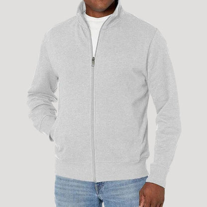 Men's lightweight casual spring jacket with zipper, featuring a versatile design suitable for everyday wear, perfect for layering and outdoor activities. 5