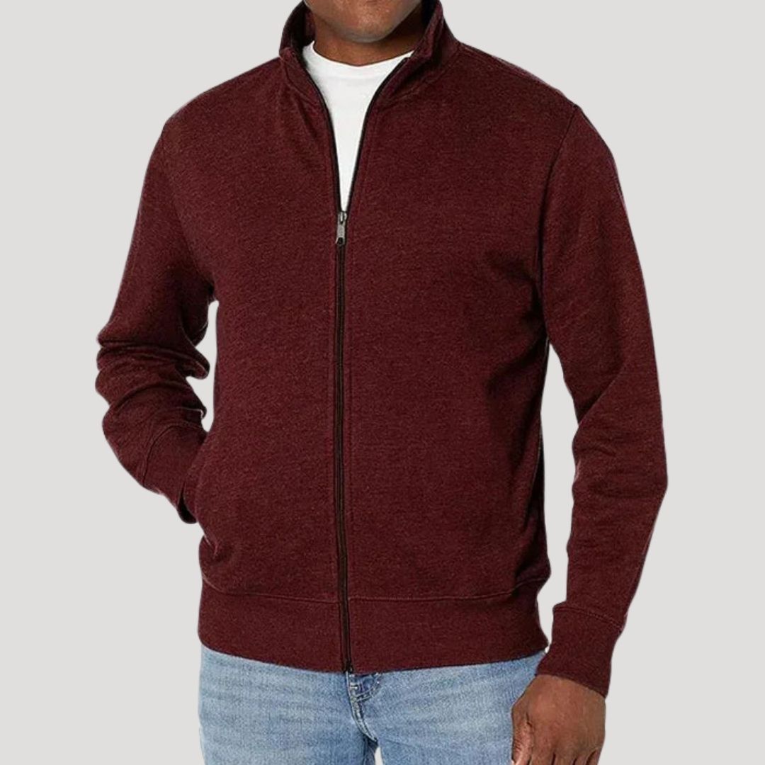 Men's lightweight casual spring jacket with zipper, featuring a versatile design suitable for everyday wear, perfect for layering and outdoor activities. 6
