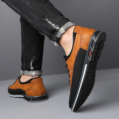Men's orthopedic lace-up shoes featuring a breathable design, ideal for casual comfort and all-day wear. 6