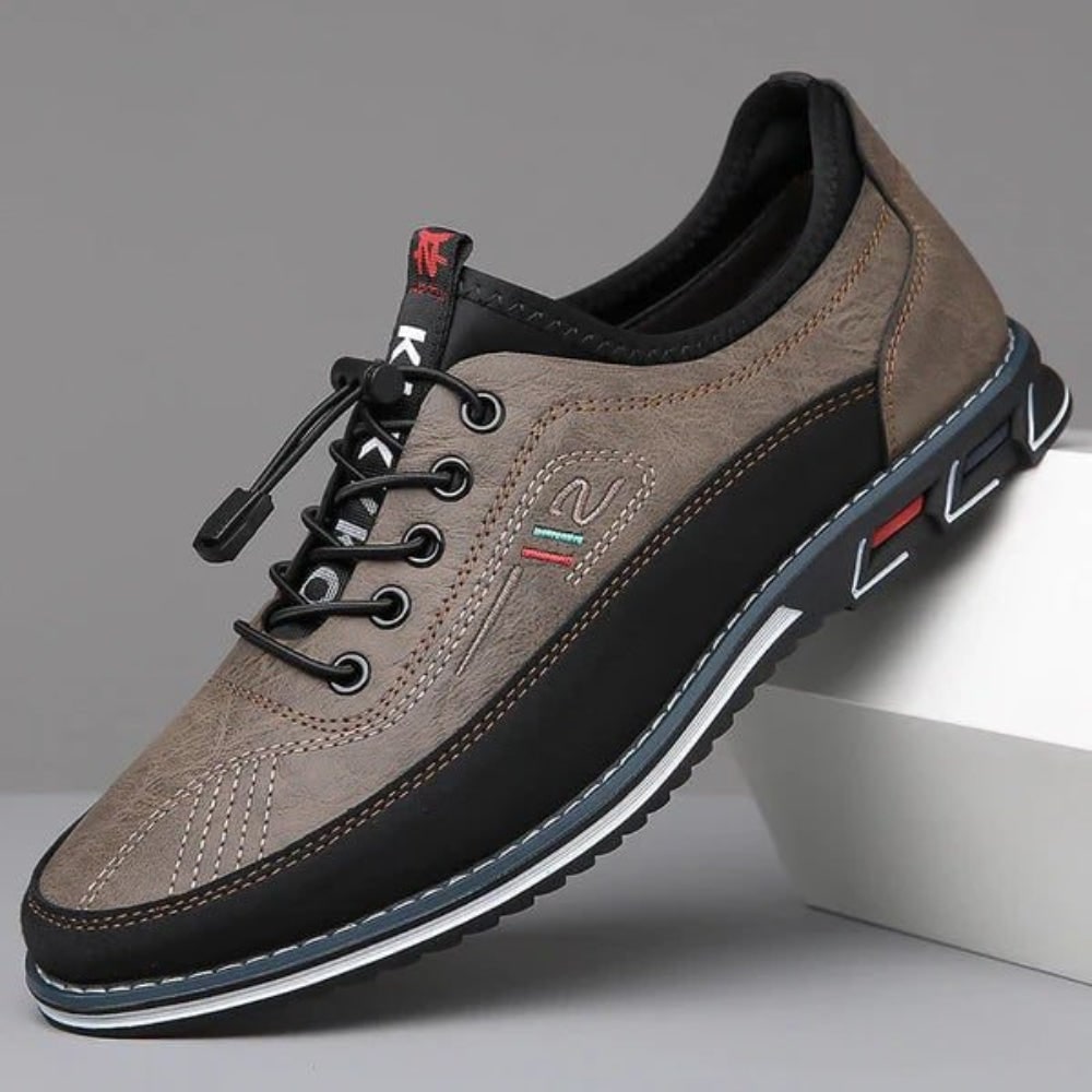 Men's orthopedic lace-up shoes featuring a breathable design, ideal for casual comfort and all-day wear. 4