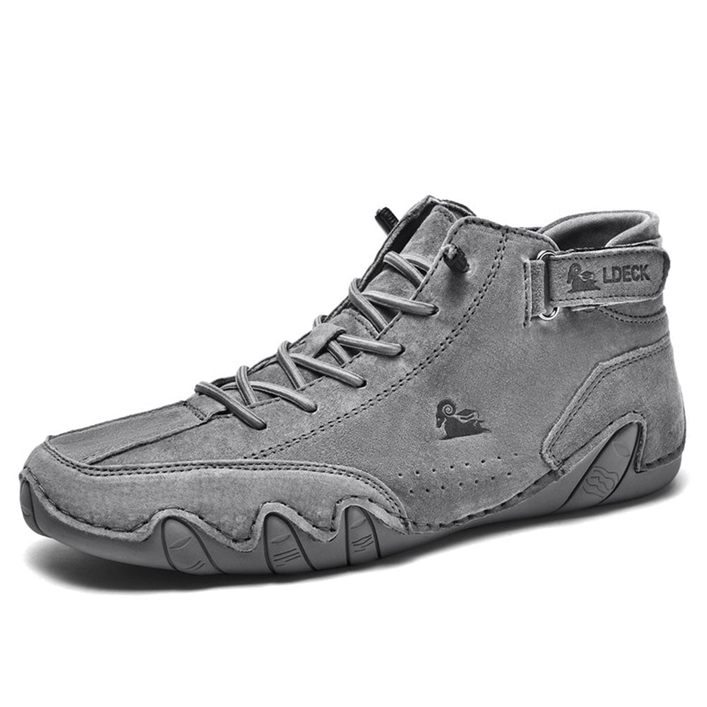 Men's orthopedic waterproof shoes featuring arch support and a breathable slip-on design, perfect for comfort and style in any weather. 2
