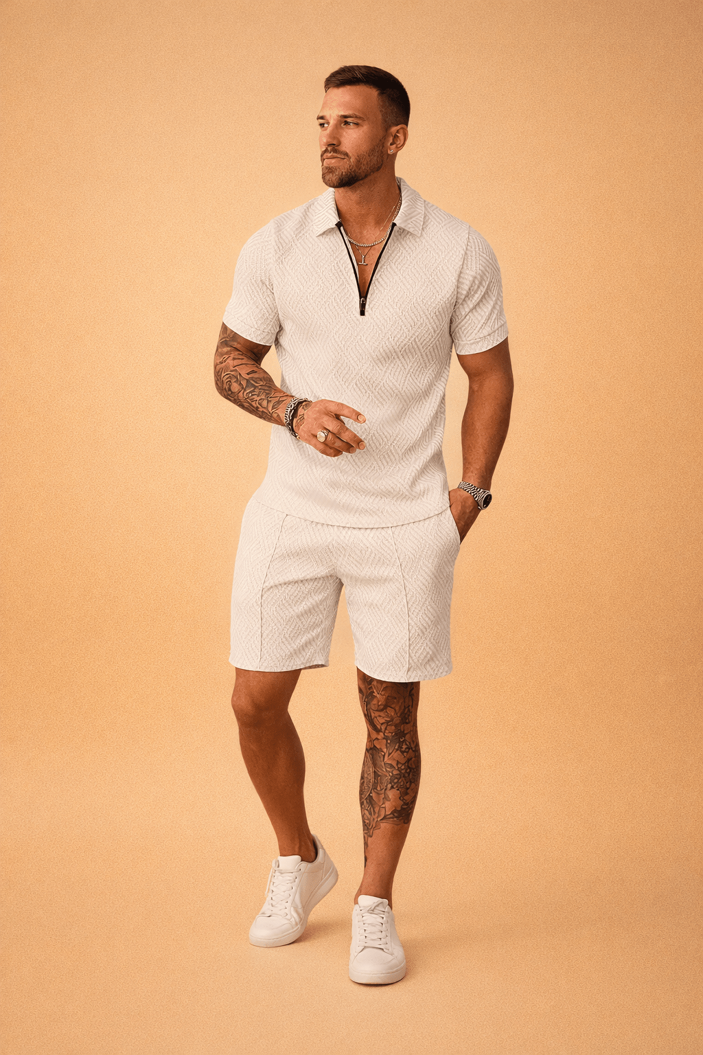 Men's Polo Shirt and Shorts Set for Casual Wear – Smart Comfortable Summer Outfit 5