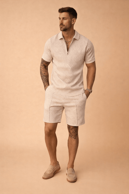 Men's Polo Shirt and Shorts Set for Casual Wear – Smart Comfortable Summer Outfit 2
