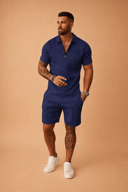 Men's Polo Shirt and Shorts Set for Casual Wear – Smart Comfortable Summer Outfit 3