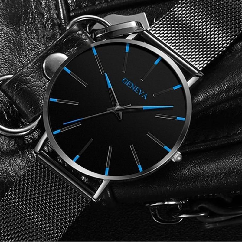 Men's quartz watch featuring a minimalist design and a durable stainless steel case, perfect for everyday elegance. 4