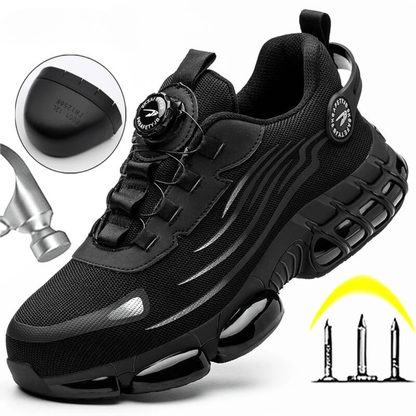 Men's safety work shoes featuring a non-slip grip and quick twist lock design, offering durability, slip resistance, comfort, and stability for all-day wear 0