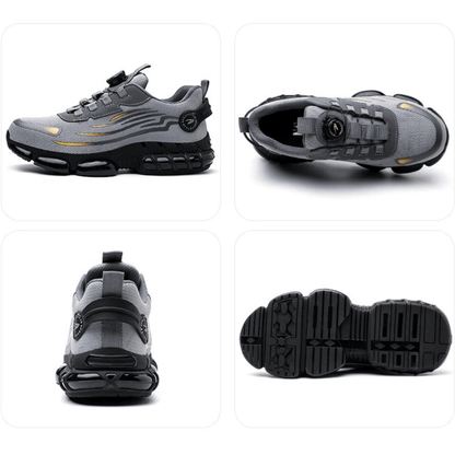 Men's safety work shoes featuring a non-slip grip and quick twist lock design, offering durability, slip resistance, comfort, and stability for all-day wear 6
