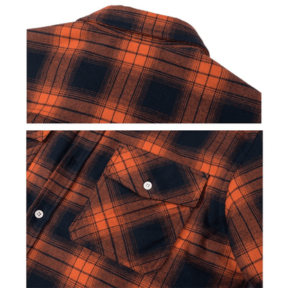 Men's Sherpa-Lined Plaid Jacket with Button-Down Front and Two Chest Pockets for Ultimate Comfort and Style 2
