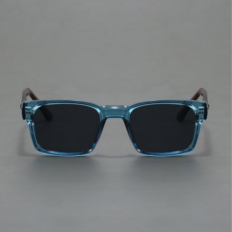 Men's square frame sunglasses featuring anti-reflective gradient lenses and UV400 protection, ideal for stylish sun protection. 8
